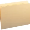 Smead® Manila Reinforced Tab Fastener Folders, Legal Size, Straight Cut, Pack Of 50