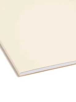 SmeadĀ® Manila Reinforced Tab Fastener Folders, Legal Size, 1/3 Cut, Pack Of 50