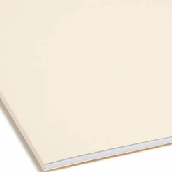 Smead® Manila Reinforced Tab Fastener Folders, Letter Size, 1/3 Cut, Pack Of 50
