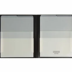 Smead Organized Up Letter Organizer Folder - 8 1/2" x 11" - 50 Sheets Capacity - 8 Pocket - Black - 1 Each