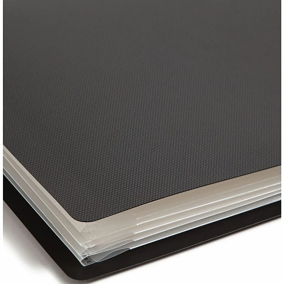Smead Organized Up Letter Organizer Folder - 8 1/2" x 11" - 50 Sheets Capacity - 8 Pocket - Black - 1 Each