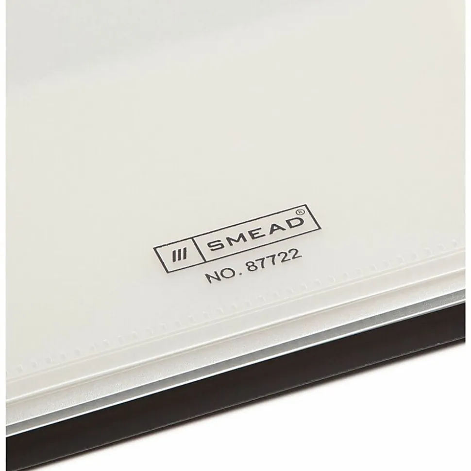 Smead Organized Up Letter Organizer Folder - 8 1/2" x 11" - 50 Sheets Capacity - 8 Pocket - Black - 1 Each