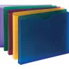 Smead® Poly Expanding File Jackets, Assorted Colors, Pack Of 10