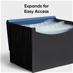 Smead® Poly Frequency Expanding File, 12 Pockets, 9 1/2