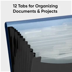 Smead® Poly Frequency Expanding File, 12 Pockets, 9 1/2
