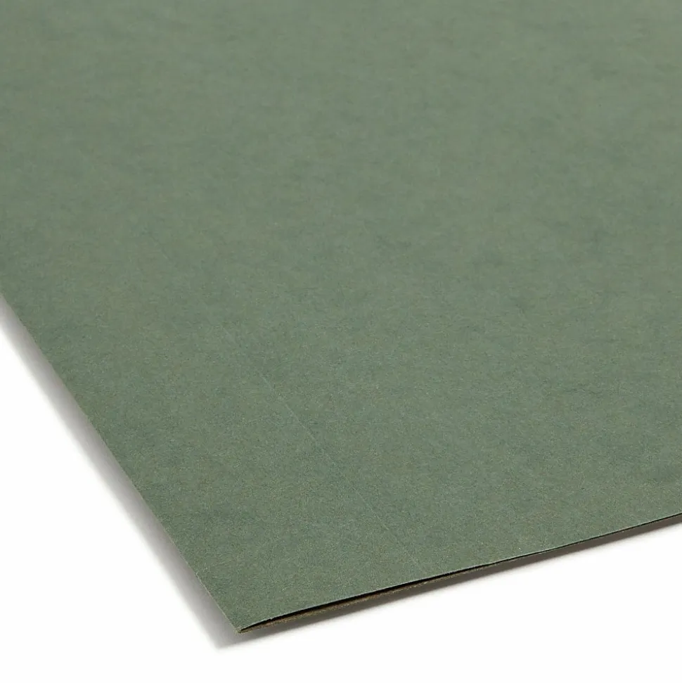 Smead® Premium Box-Bottom Hanging File Folders, 3" Expansion, Legal Size, Standard Green, Box Of 25 Folders