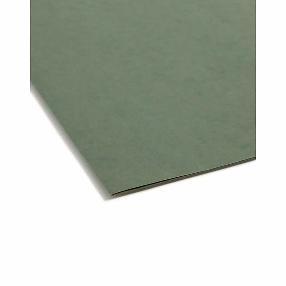 Smead® Premium Box-Bottom Hanging File Folders, 3" Expansion, Legal Size, Standard Green, Box Of 25 Folders