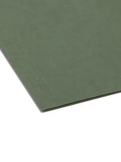 SmeadĀ® Premium-Quality Hanging Folders, 1/3-Cut Tabs, Letter Size, Standard Green, Pack Of 25 Folders (64035)