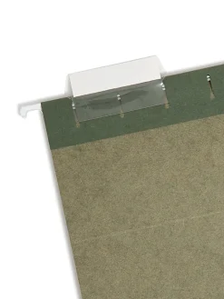 SmeadĀ® Premium-Quality Hanging Folders, 1/5-Cut Tabs, Letter Size, Standard Green, Pack Of 25 Folders