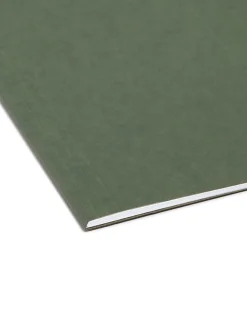 Smead® Premium-Quality Hanging Folders, 1/5-Cut Tabs, Letter Size, Standard Green, Pack Of 25 Folders