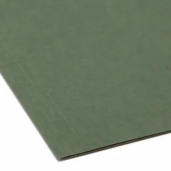 SmeadĀ® Premium-Quality Hanging Folders, 1/3 Cut, Legal Size, Standard Green, Pack Of 25