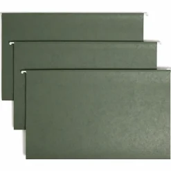 Smead® Premium-Quality Hanging Folders, 1/3 Cut, Legal Size, Standard Green, Pack Of 25