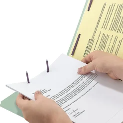 Smead® Pressboard End-Tab Folders With SafeSHIELD Fastener, Straight Cut, 1