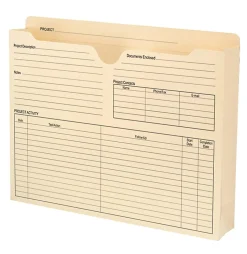 SmeadĀ® Project Jackets, Letter Size, Manila, Pack Of 50