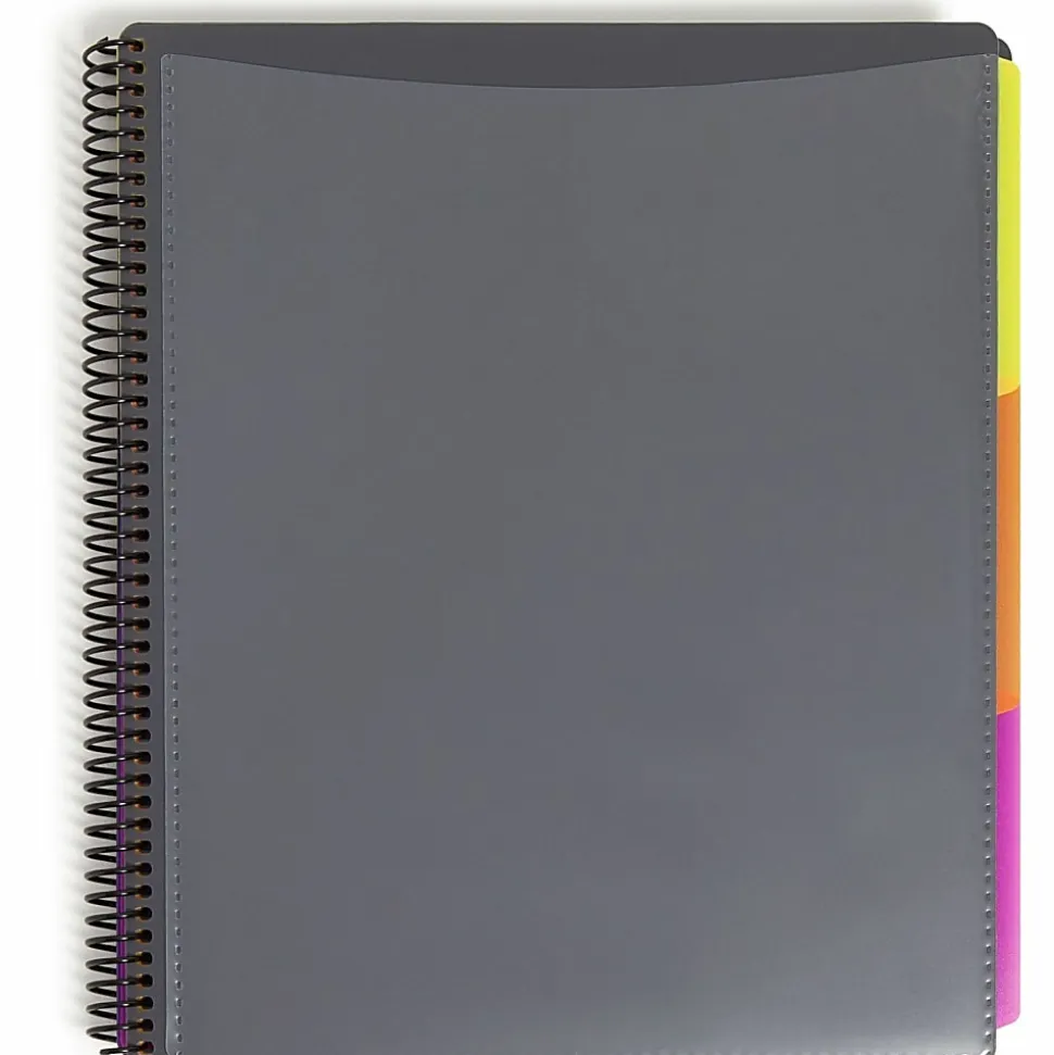 Smead Project Organizer - Letter - 8 1/2"x11" Sheet Size - Spiral Fastener - 24 Inside Back Pocket(s) - 89206