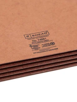 Smead® Redrope End-Tab File Pockets With Gussets, Legal Size, 3 1/2