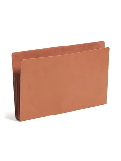 Smead® Redrope End-Tab File Pockets With Gussets, Legal Size, 3 1/2