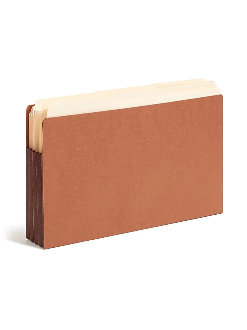 Smead® Redrope End-Tab File Pockets With Gussets, Legal Size, 3 1/2" Expansion, 30% Recycled, Dark Brown, Box Of 10
