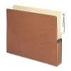 Smead® Redrope End-Tab File Pockets, Letter Size, 3 1/2" Expansion, 30% Recycled, Redrope, Box Of 10
