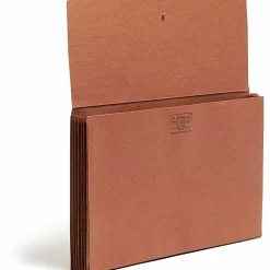 Smead® Red Rope End-Tab Wallets, Legal Size, 5 1/4" Expansion, 30% Recycled, Redrope, Pack Of 10