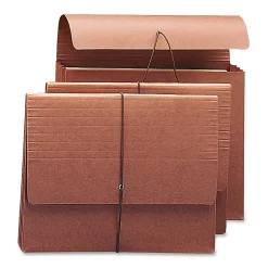 Smead® Redrope Expanding Wallets With Elastic, Letter Size, 3 1/2