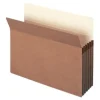 Smead® Redrope File Pockets, Letter Size, 5 1/4" Expansion, 30% Recycled, Redrope, Box Of 50