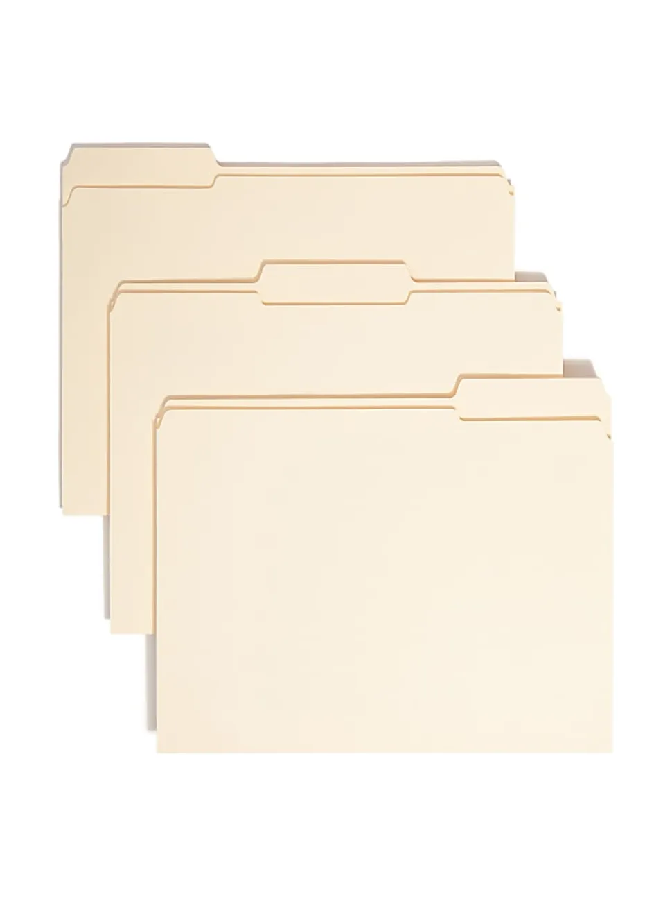Smead® Reinforced Tab File Folders, Letter Size, 1/3 Cut, Manila, Box Of 100 (10334)