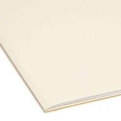 Smead® Reinforced Tab Manila File Folders, Letter Size, Straight Cut, Box Of 100