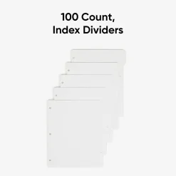 Smead® 3-Ring Binder Index Dividers, 5-Tab, 11