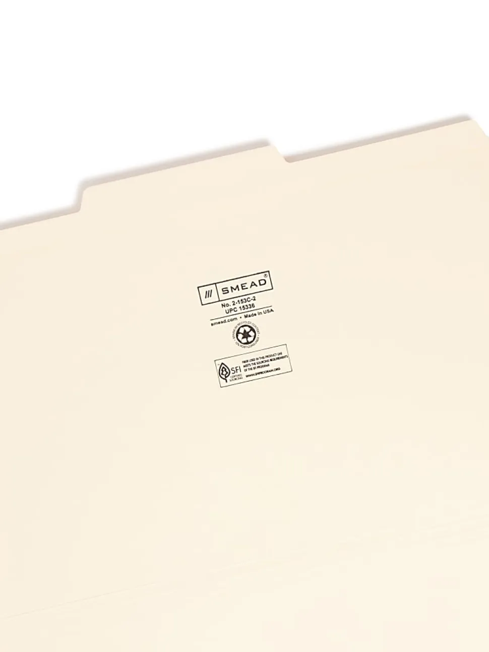 Smead® Selected Tab Position Manila File Folders, Legal Size, 1/3 Cut, Position 1, Pack Of 100