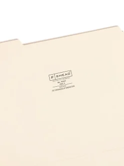 SmeadĀ® Selected Tab Position Manila File Folders, Letter Size, 1/3 Cut, Position 1, Pack Of 100