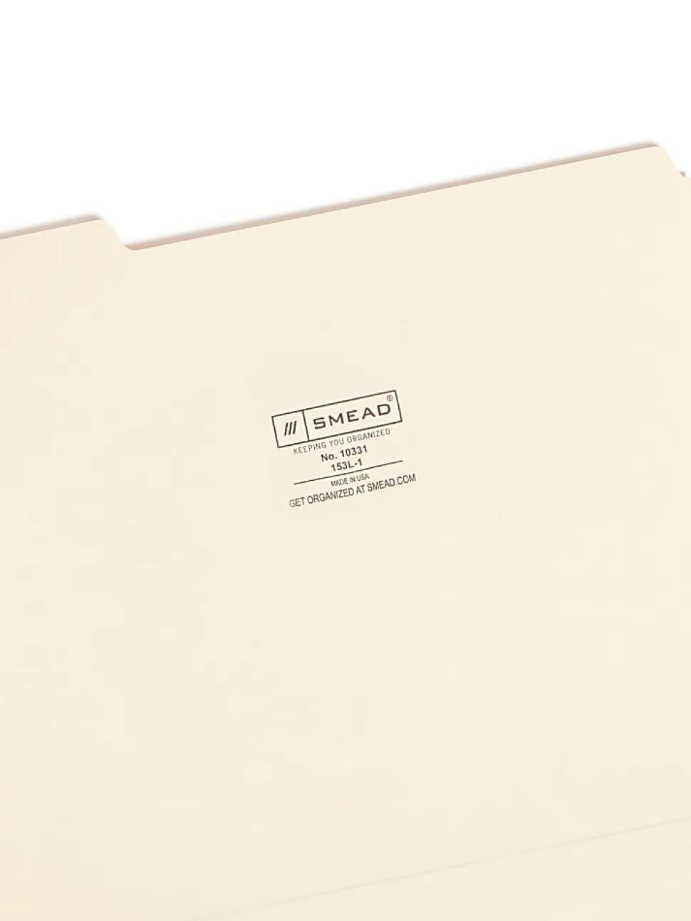 Smead® Selected Tab Position Manila File Folders, Letter Size, 1/3 Cut, Position 1, Pack Of 100
