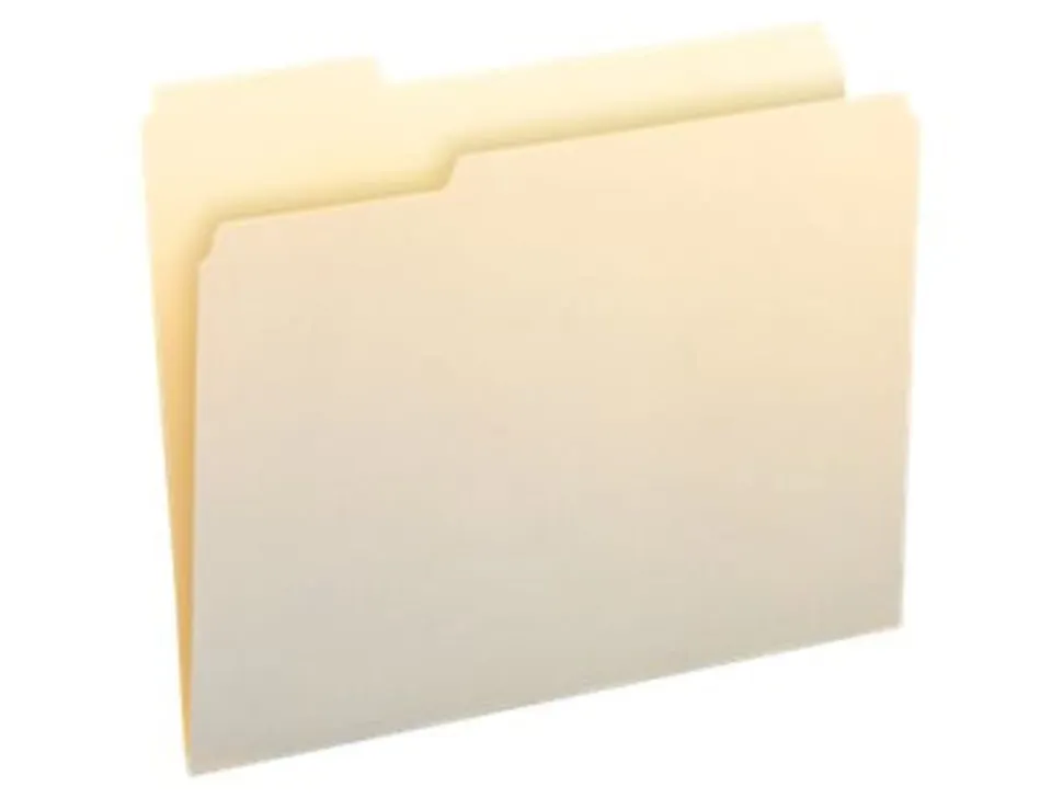 Smead® Selected Tab Position Manila File Folders, Letter Size, 1/3 Cut, Position 1, Pack Of 100