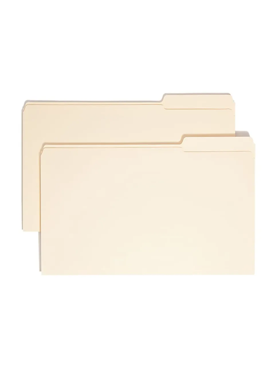 Smead® Selected Tab Position Manila File Folders, Legal Size, 1/3 Cut, Position 2, Pack Of 100