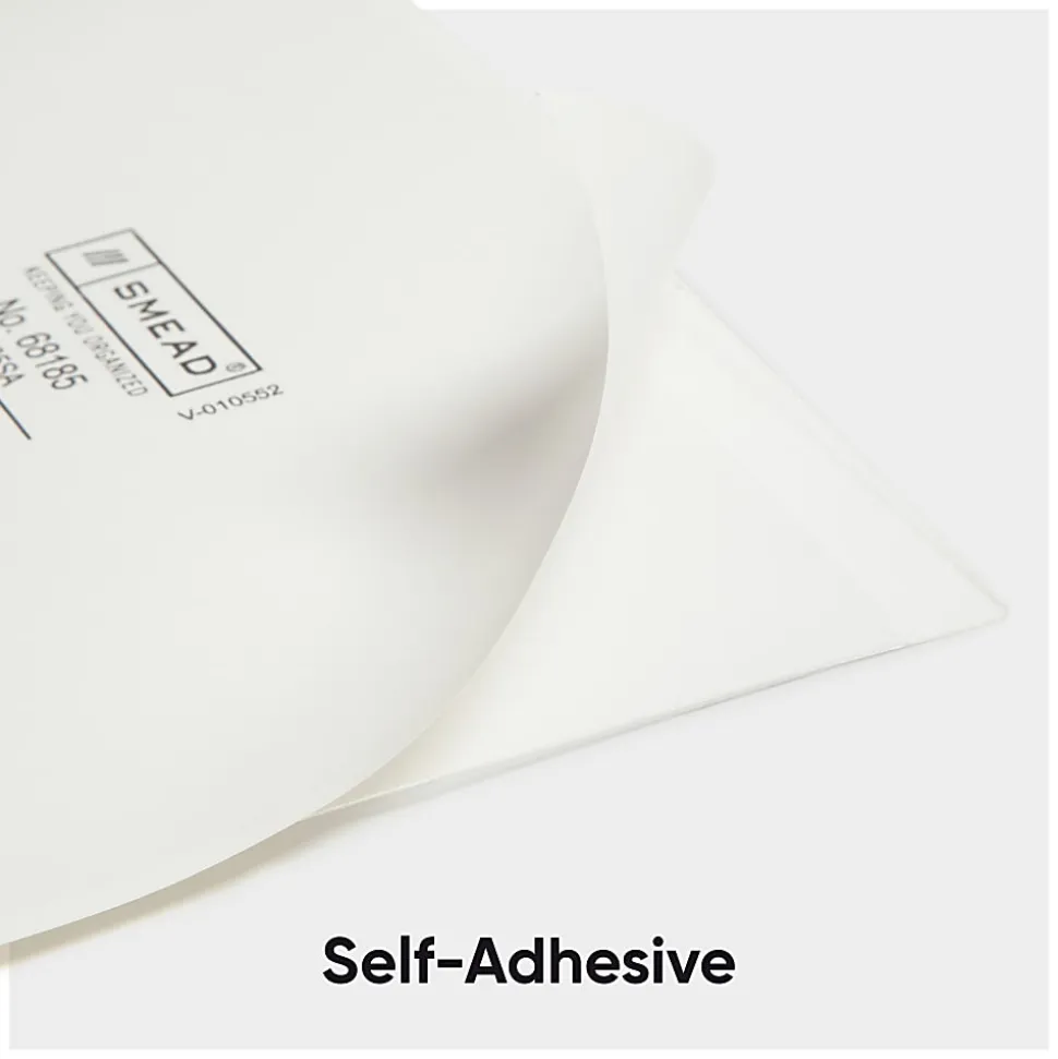 Smead® Self-Adhesive Poly Document Pockets, 9" x 5 9/16", Clear, Box Of 100