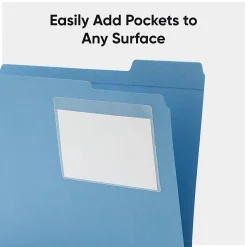 Smead® Self-Adhesive Poly Document Pockets, 9