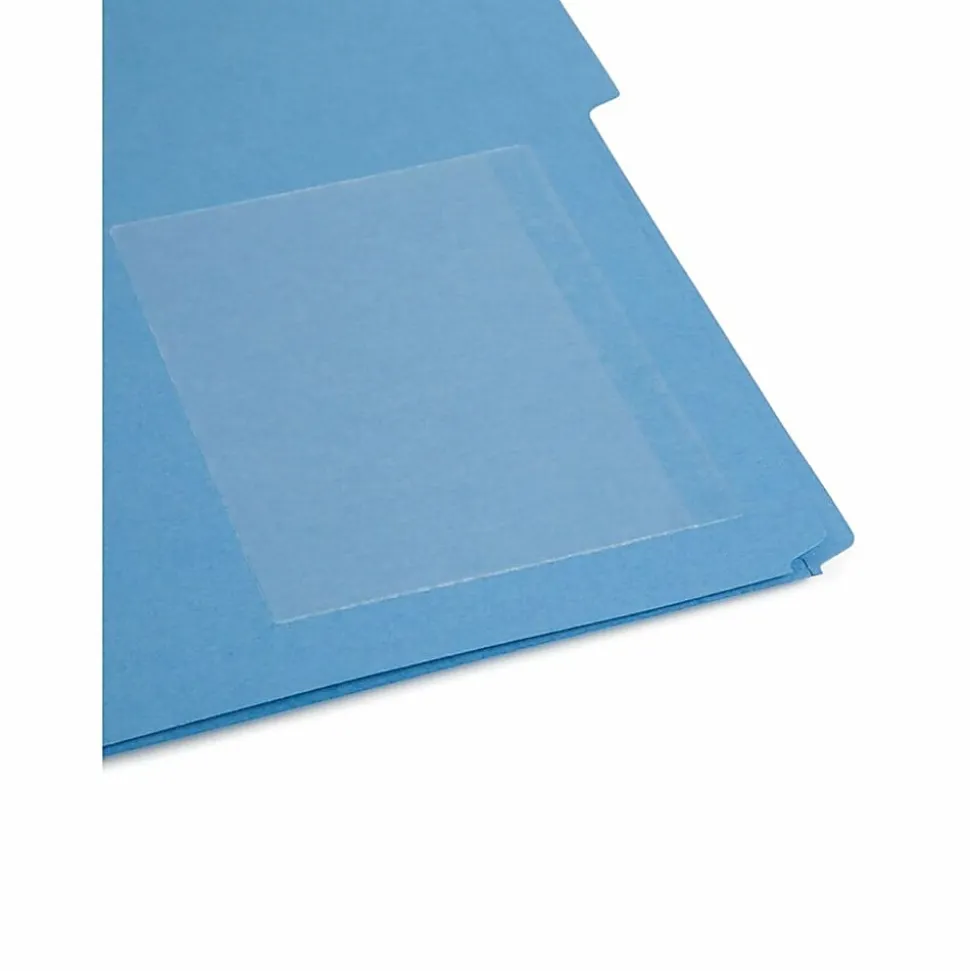 Smead® Self-Adhesive Poly Document Pockets, 6 1/4" x 4 9/16", Clear, Box Of 100