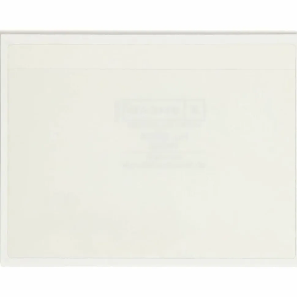 Smead® Self-Adhesive Poly Document Pockets, 6 1/4" x 4 9/16", Clear, Box Of 100
