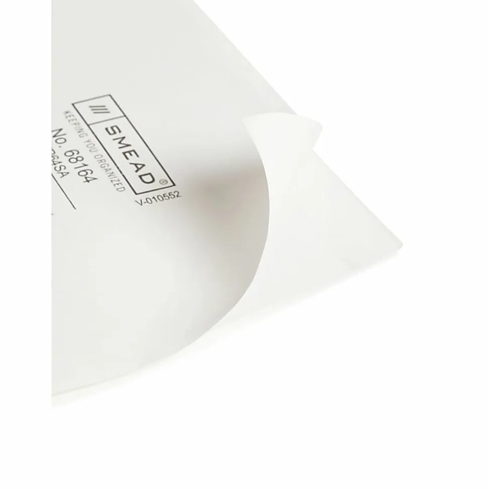 Smead® Self-Adhesive Poly Document Pockets, 6 1/4" x 4 9/16", Clear, Box Of 100