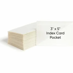 SmeadĀ® Self-Adhesive Poly Pockets, 5-5/16" x 3-5/8", Clear, Index Card Size, Box Of 100