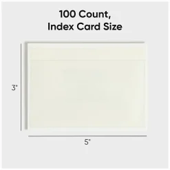 Smead® Self-Adhesive Poly Pockets, 5-5/16