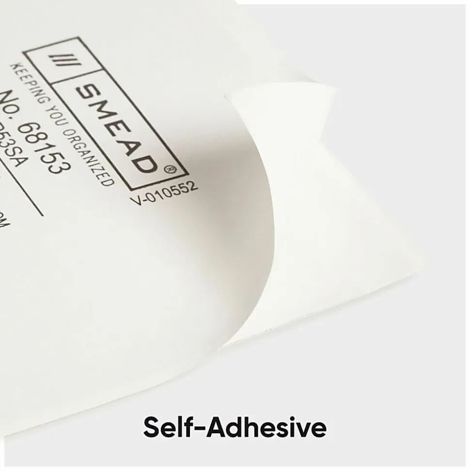 Smead® Self-Adhesive Poly Pockets, 5-5/16" x 3-5/8", Clear, Index Card Size, Box Of 100