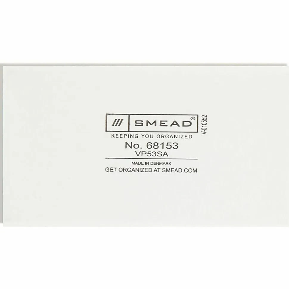 Smead® Self-Adhesive Poly Pockets, 5-5/16" x 3-5/8", Clear, Index Card Size, Box Of 100
