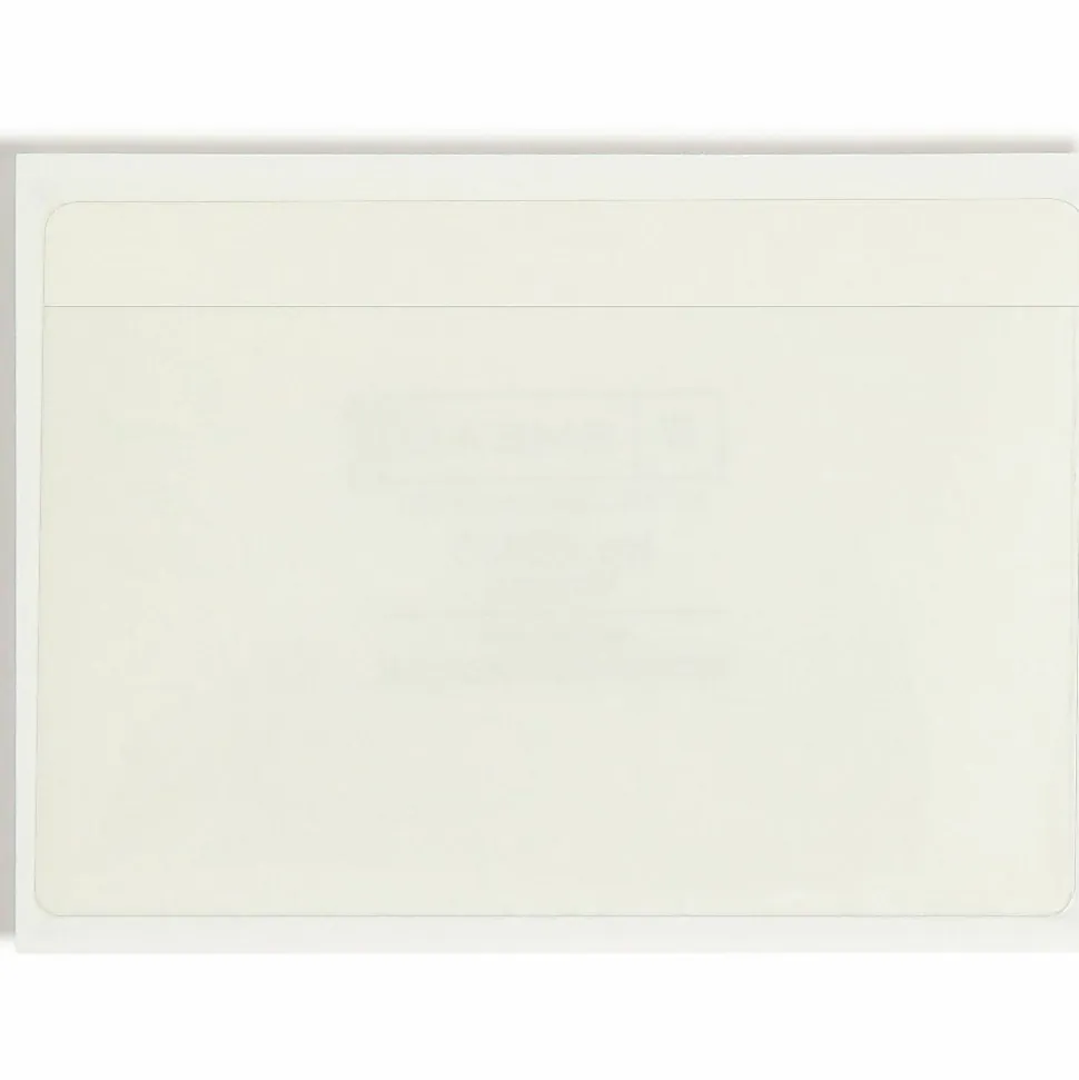 Smead® Self-Adhesive Poly Pockets, 5-5/16" x 3-5/8", Clear, Index Card Size, Box Of 100