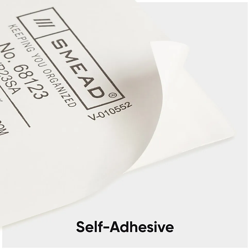 Smead® Self-Adhesive Poly Pockets, 3" x 4-1/16", Clear, Business Card Size, Box Of 100
