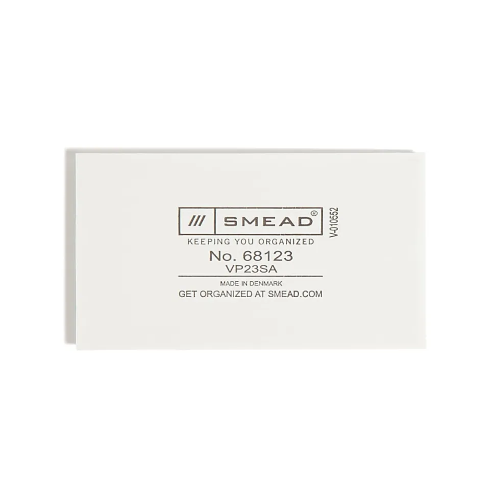 Smead® Self-Adhesive Poly Pockets, 3" x 4-1/16", Clear, Business Card Size, Box Of 100