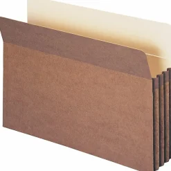Smead® Straight-Cut Tab Redrope File Pockets, Legal Size, 3 1/2