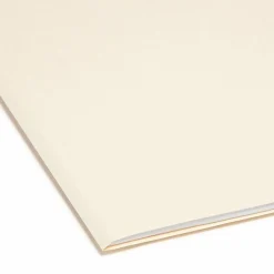 Smead® SuperTab® File Folders, Letter Size, 1/3 Cut, Manila, Box Of 100