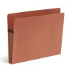 Smead® SuperTab® File Pockets, Straight Cut, Letter Size, 30% Recycled, Redrope, Box Of 10