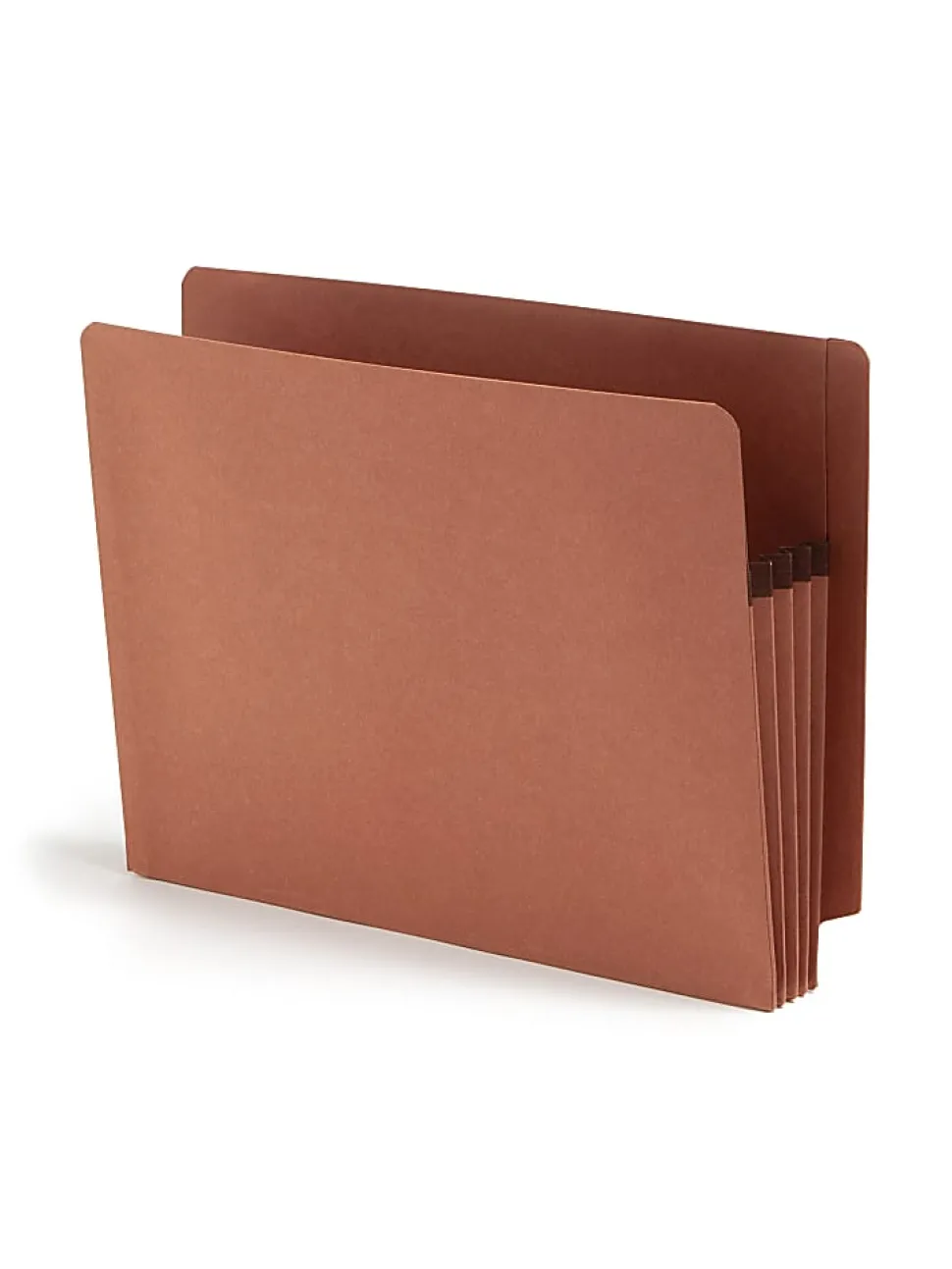 Smead® SuperTab® File Pockets, Straight Cut, Letter Size, 30% Recycled, Redrope, Box Of 10